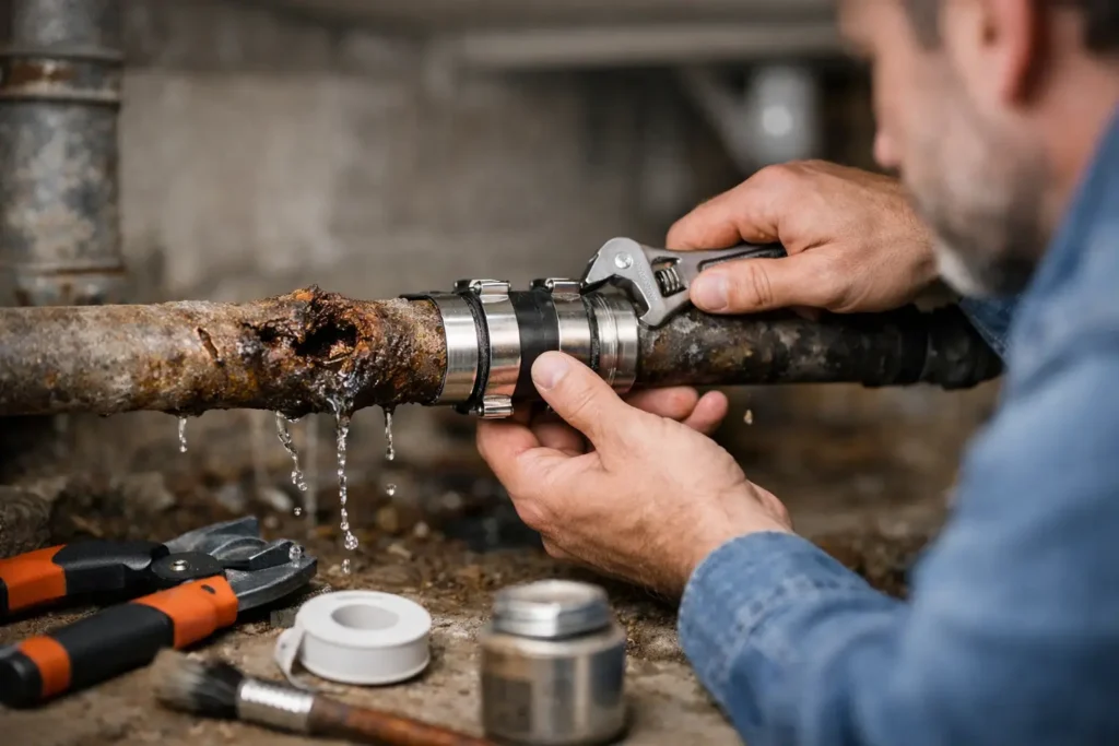 A Pipe Corrosion Repair Example for Homeowners